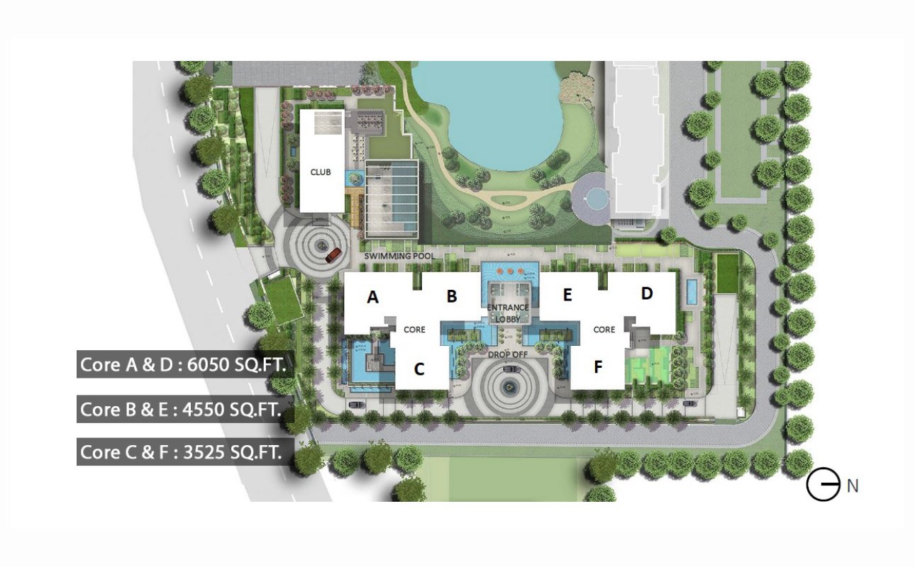 Trump Towers Sector 65- Gurgaon Layout